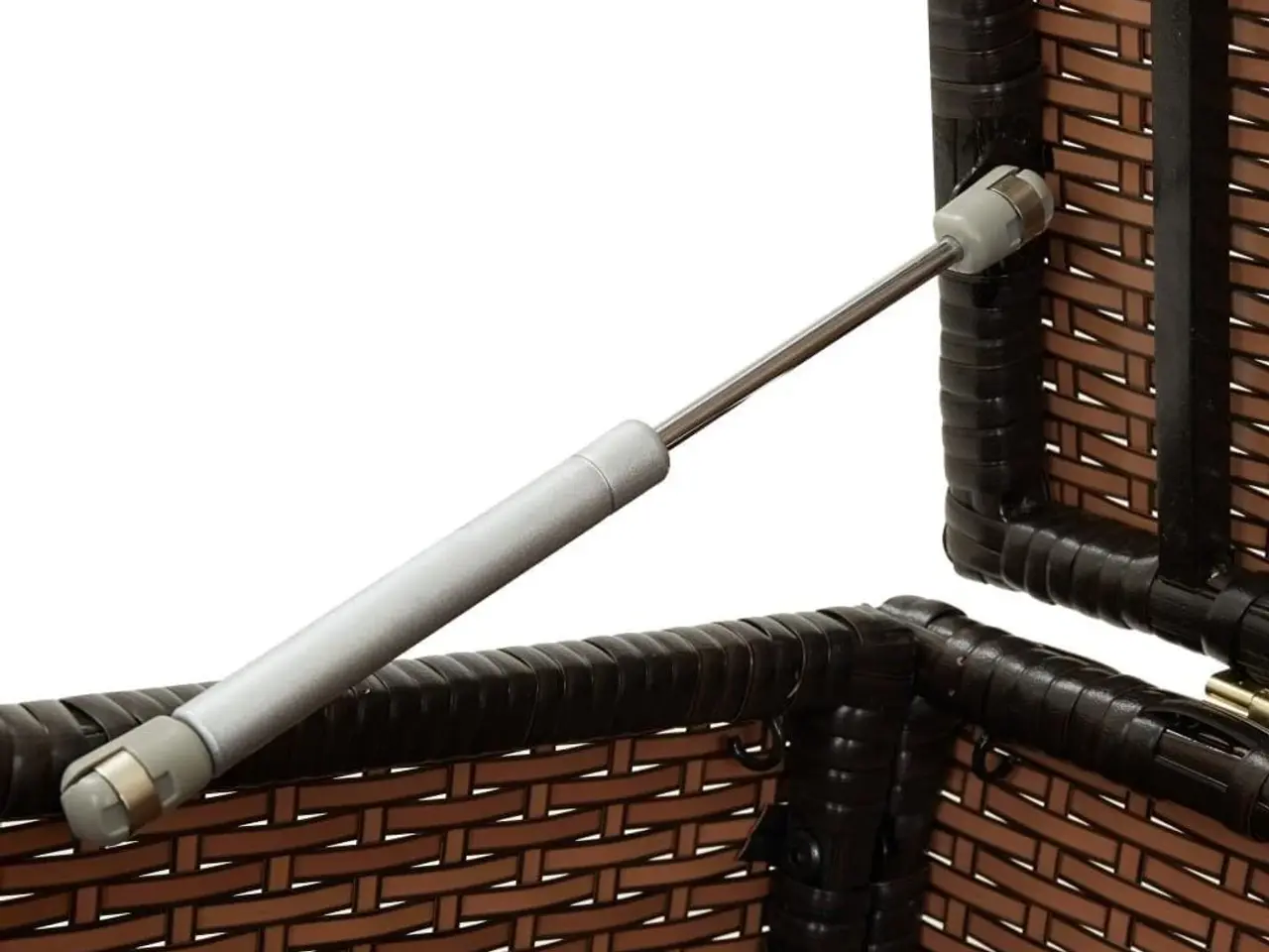 Billede 6 - Opbevaringskasse til haven i polyrattan - 200 × 50 × 60 cm, brun