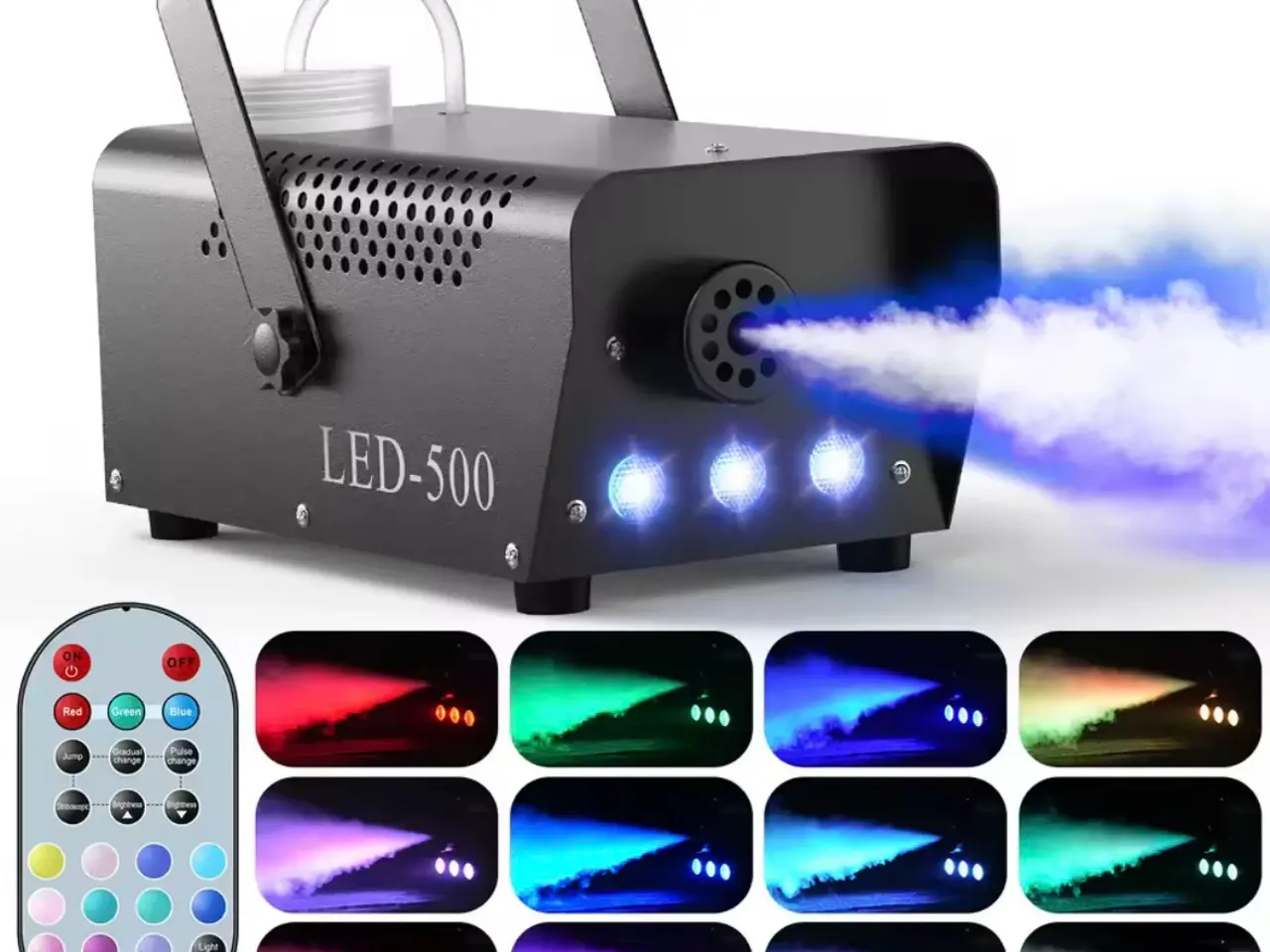 Billede 1 - Røgmaskine 500Watt LED inkl.5L væske