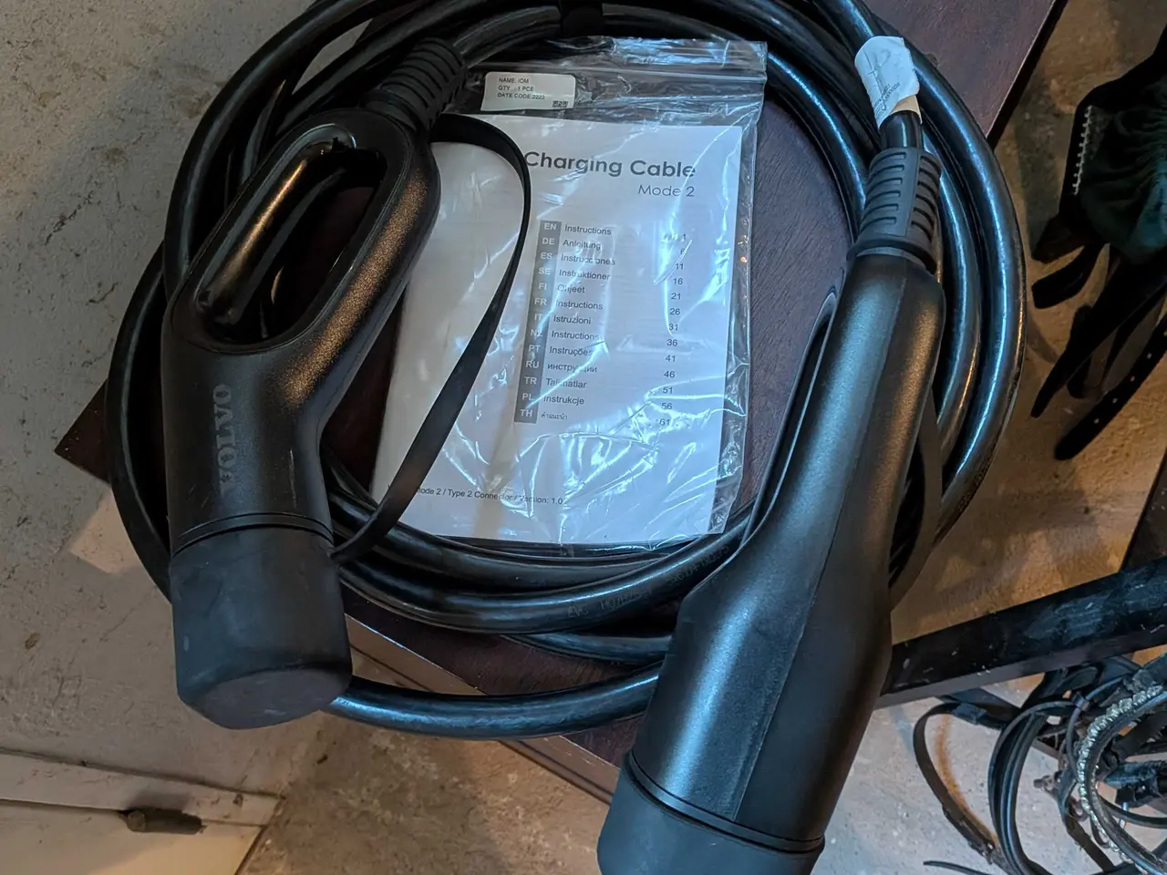 Billede 1 - Ladekabel 220 volt originale Volvo