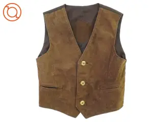 Børne ruskindsvest, str. ca. 98 (36 x 30 cm)