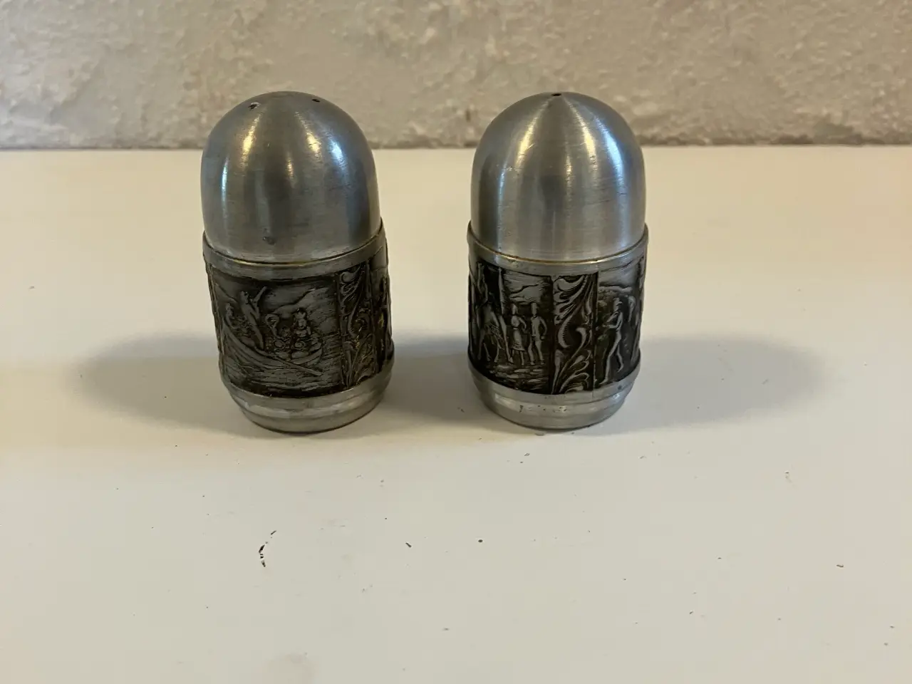 Billede 1 - Norsk tin salt og peber sæt