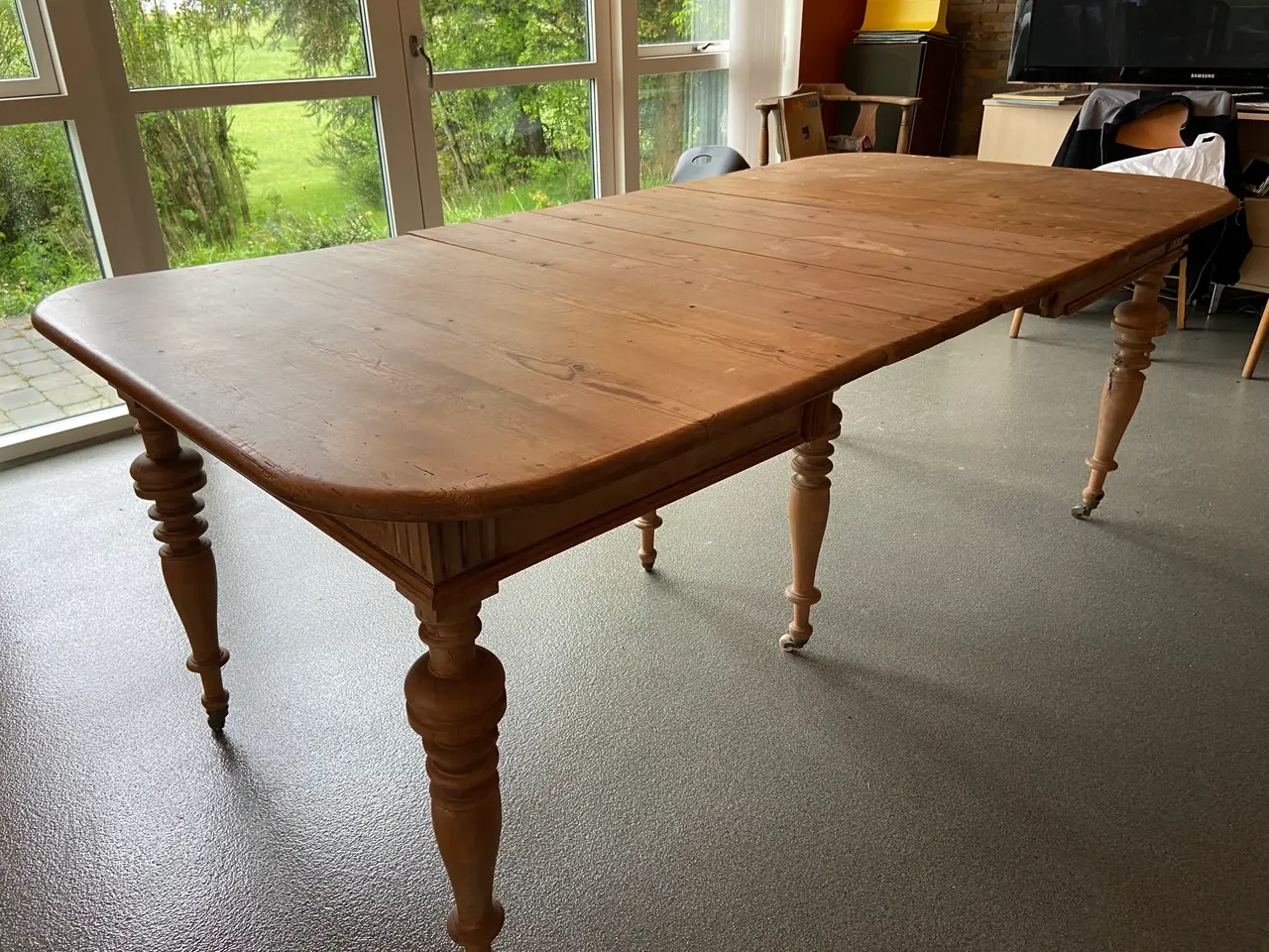 Billede 1 - Spisebord, antikt, længde fra 132-340 cm.