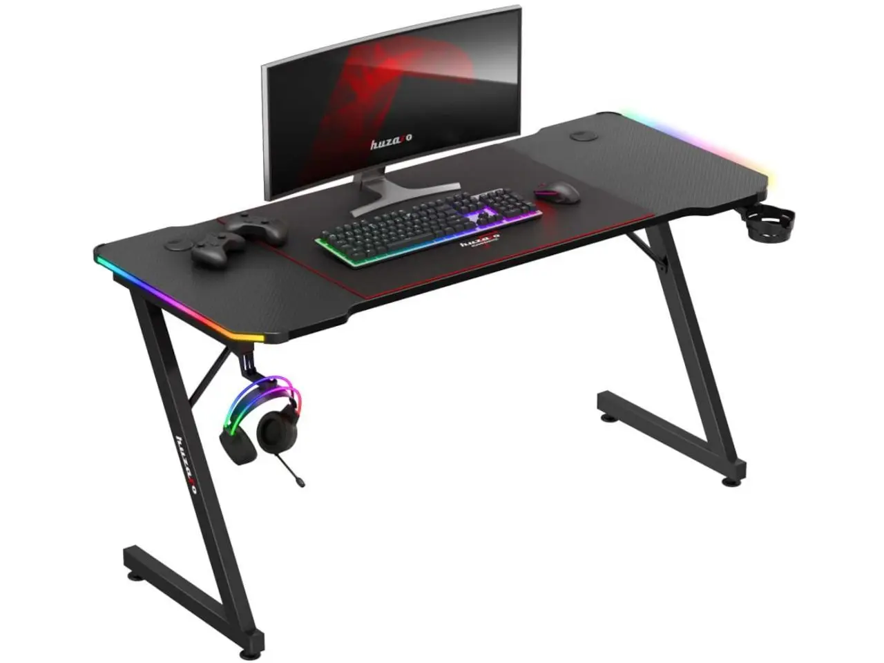 Billede 8 - Gamingbord Hero 3.3 RGB - sort, 140 x 60 cm