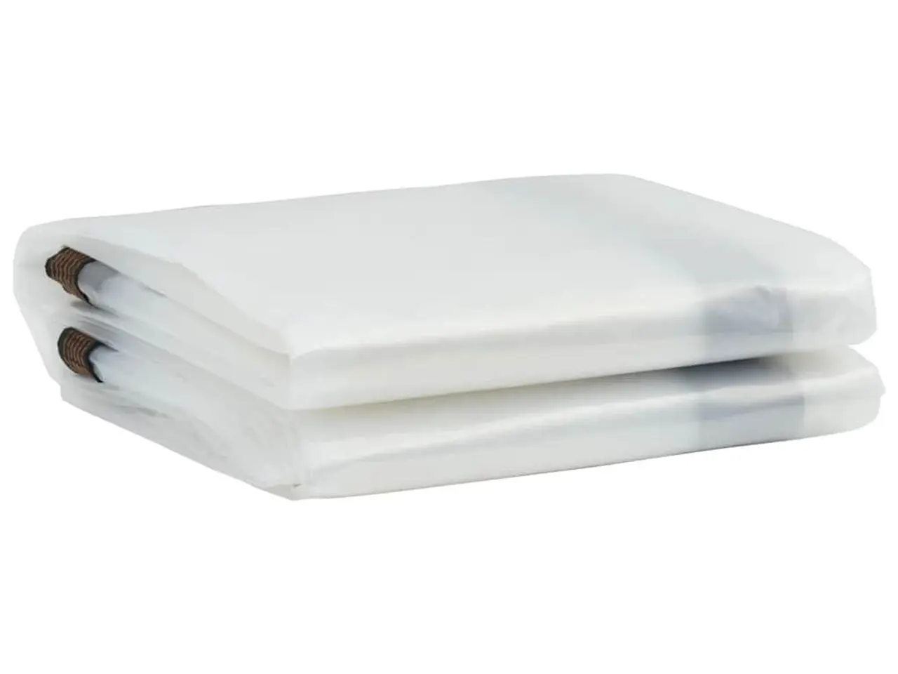 Billede 3 - Klar presenning med øjer 3×6 m - polyethylen, transparent/sort