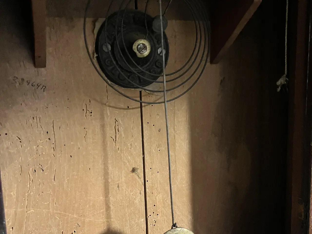 Billede 4 - Stort vægur i træ – 65 × 38 cm, uafprøvet