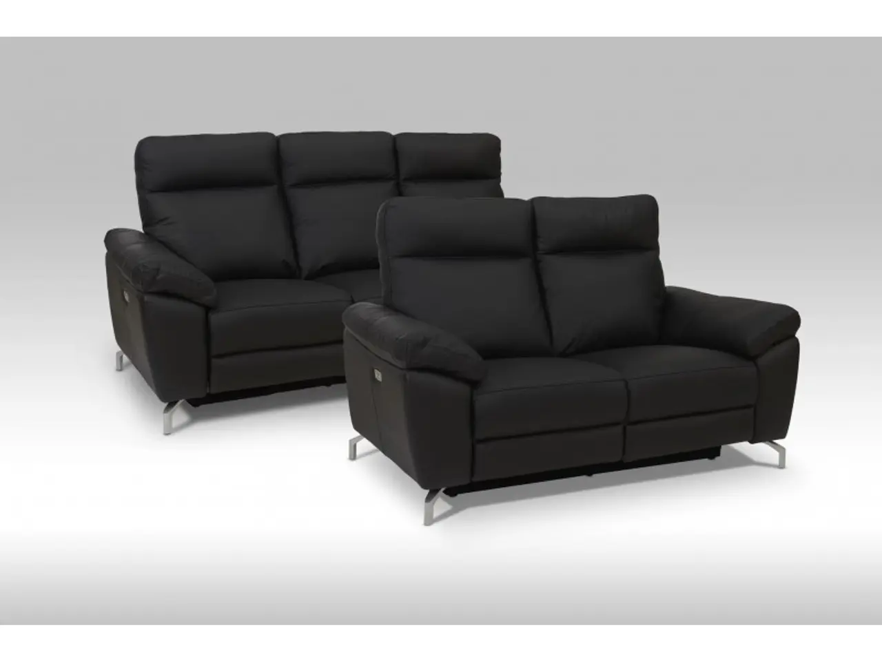 Billede 17 - Selesta Recliner 3 pers. lædersofa sort
