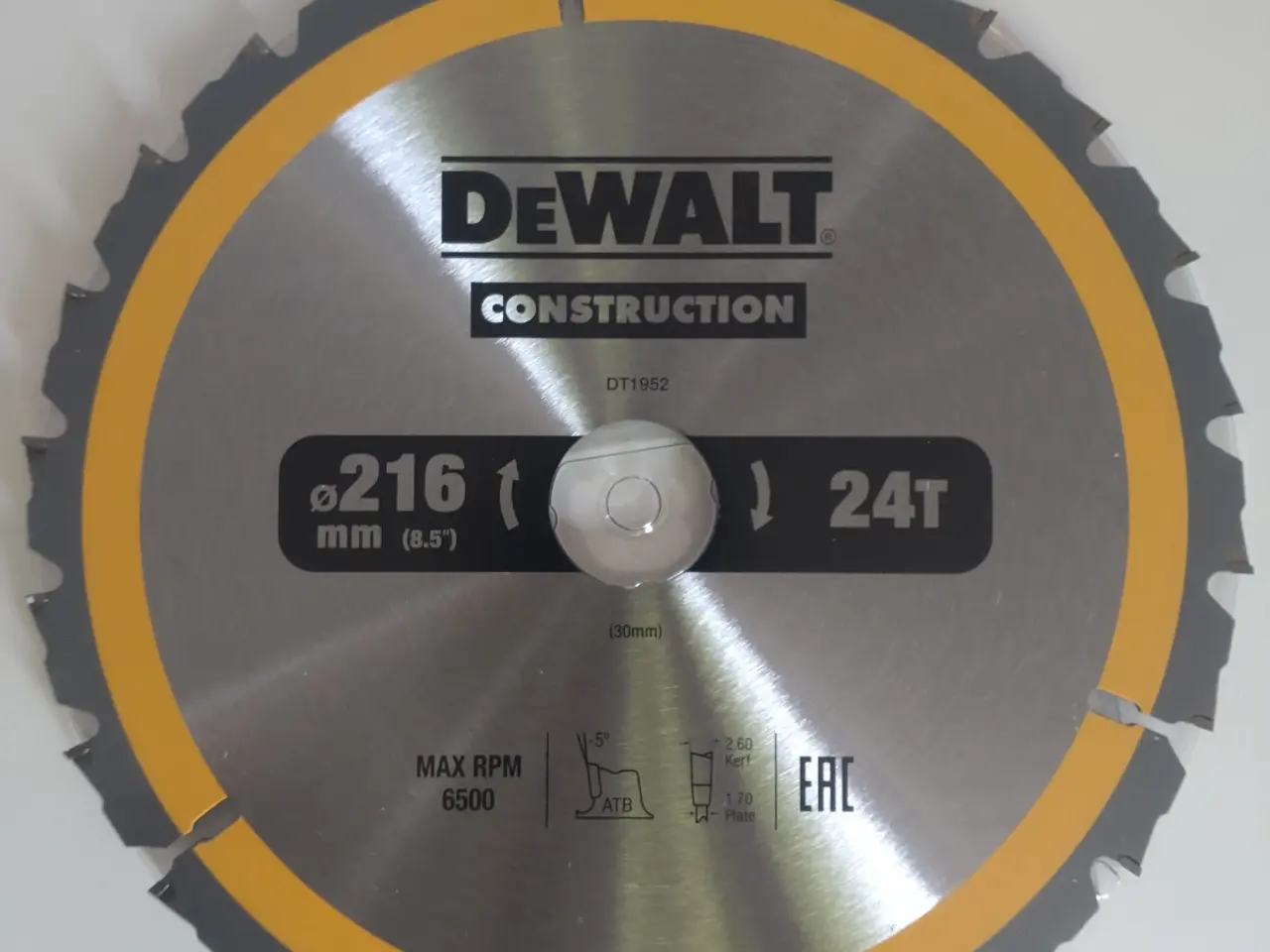 Billede 1 - Dewalt savklinge 216 x 30