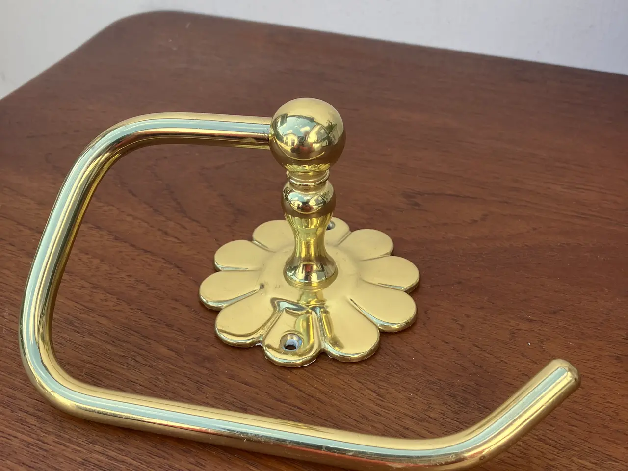 Billede 3 - Vintage toiletrulleholder i messing