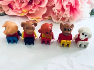 Fabuland Lego 5 figur vintage 