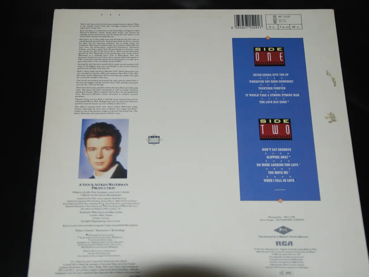 Billede 2 - LP - Rick Astley