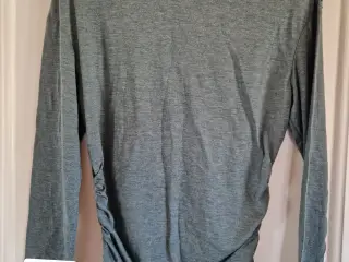 Bluse dame M langærmet grågrøn