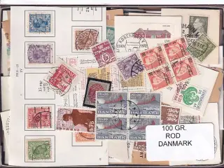 Danmark 100 g. ROD. - Hjemkommet 12 - 3 - 2024