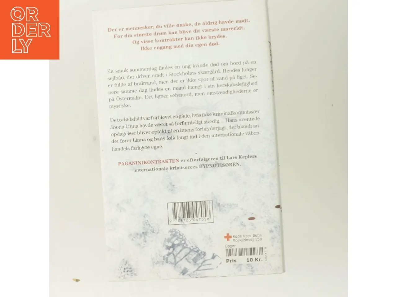 Billede 3 - Paganinikontrakten : kriminalroman af Lars Kepler (Bog)