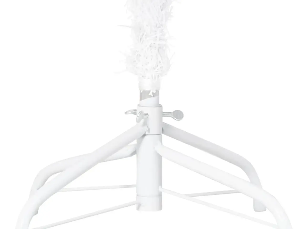 Billede 5 - Kunstigt juletræ med tykke grene 180 cm PVC hvid