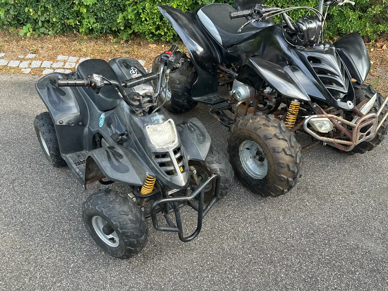 Billede 3 - 2 x 110cc ATV – elstart, nyt batteri og klar til s