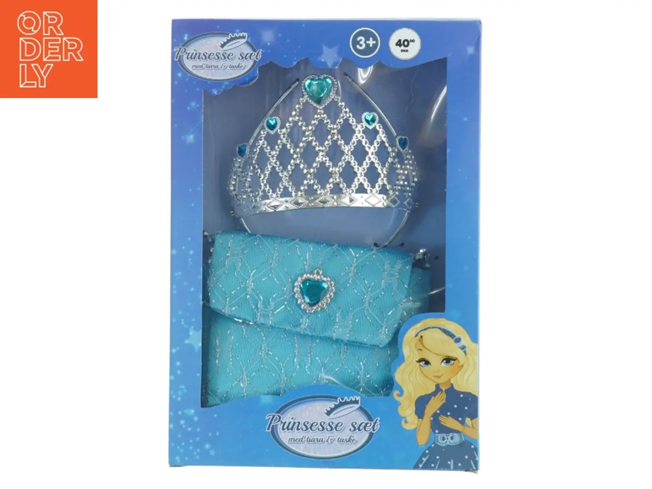 Billede 1 - Prinsesse sæt med tiara og taske (str. 27 x 19 x 5 cm)