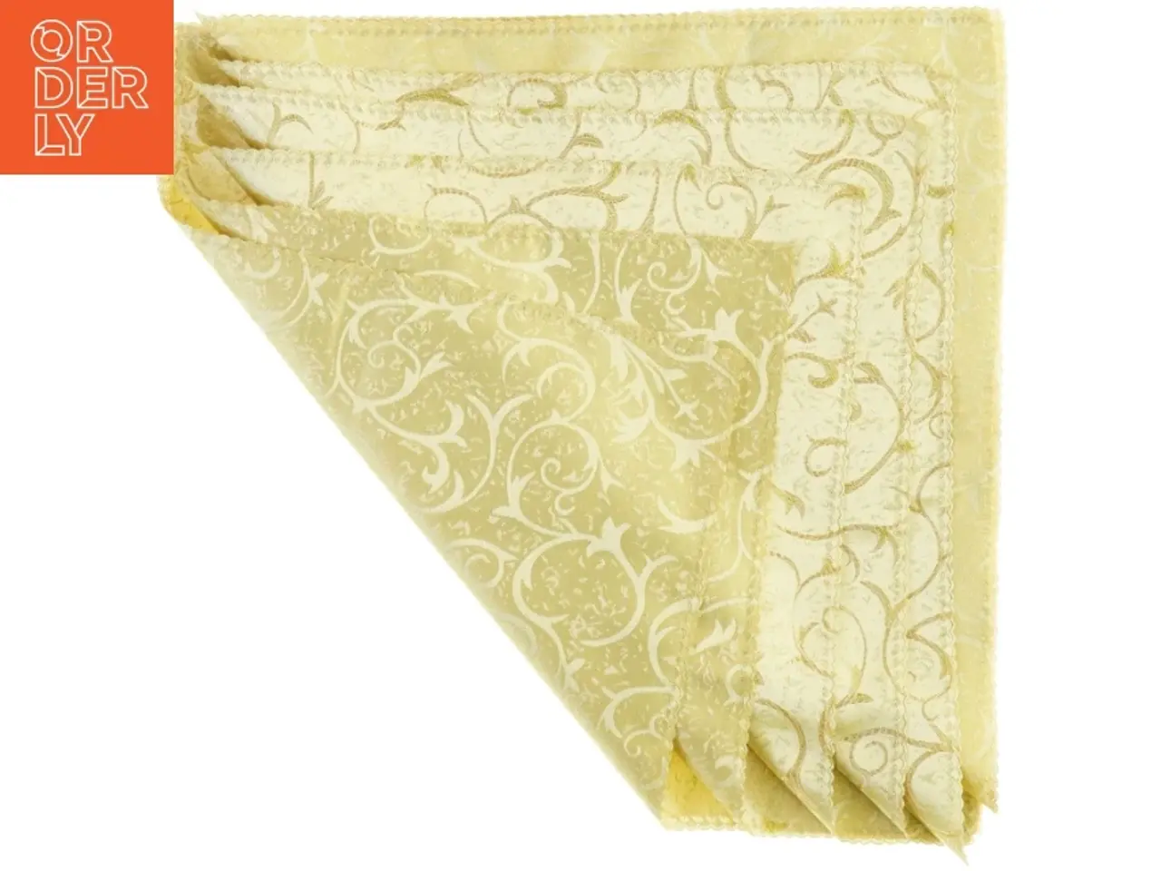 Billede 1 - Broderede servietter (str. Cirka 47. x 47 cm)