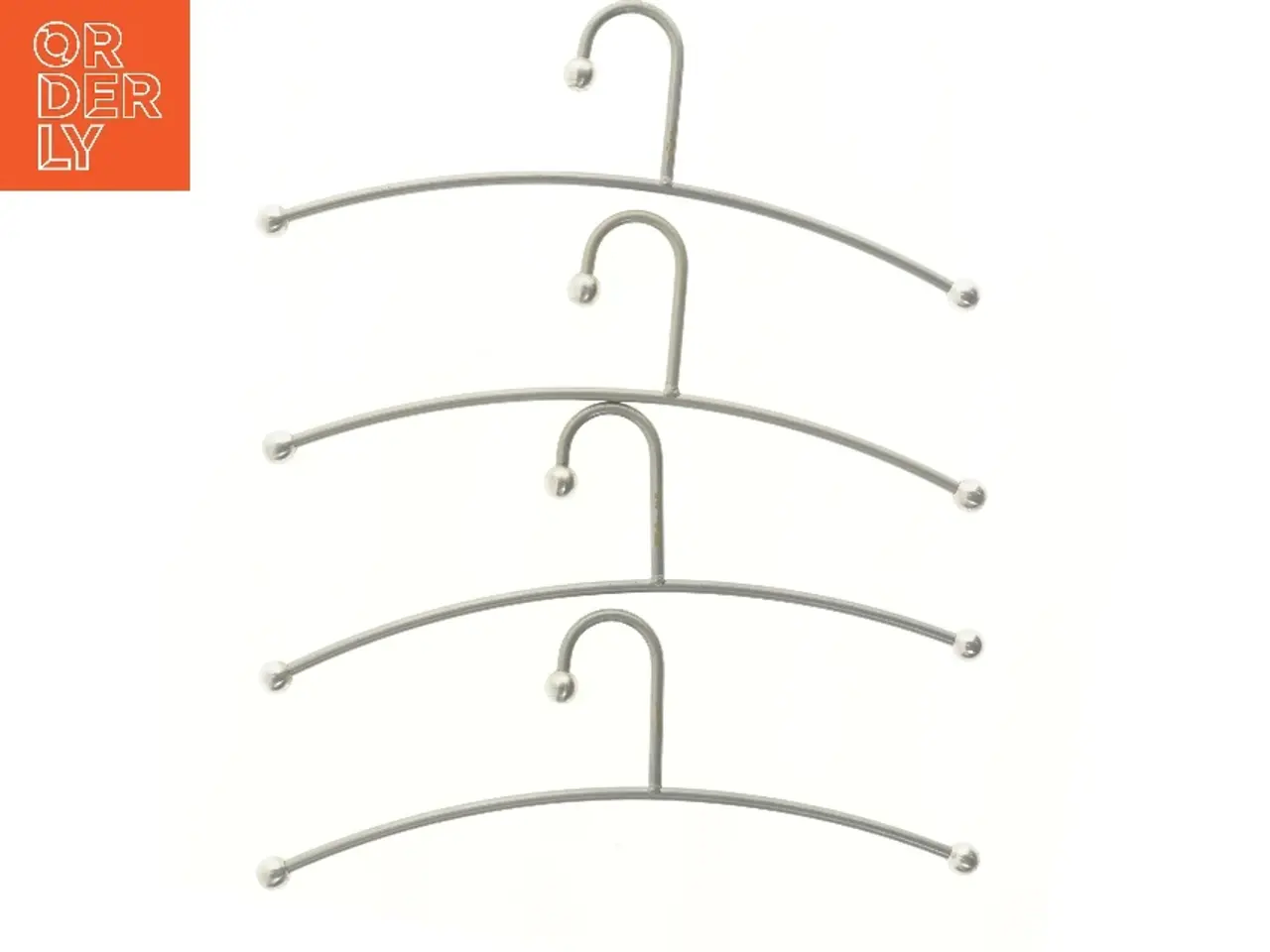 Billede 1 - Kraftig Metal design bøjler børstet stål (str. 42x11 cm)