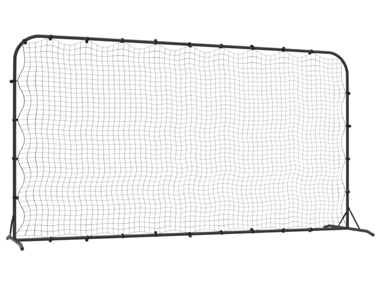 Billede 2 - Fodbold-rebounder 366x90x183 cm HDPE sort