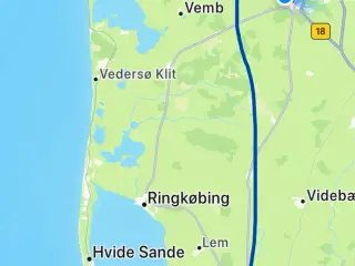 Nyjæger Søger jagt ude vest på