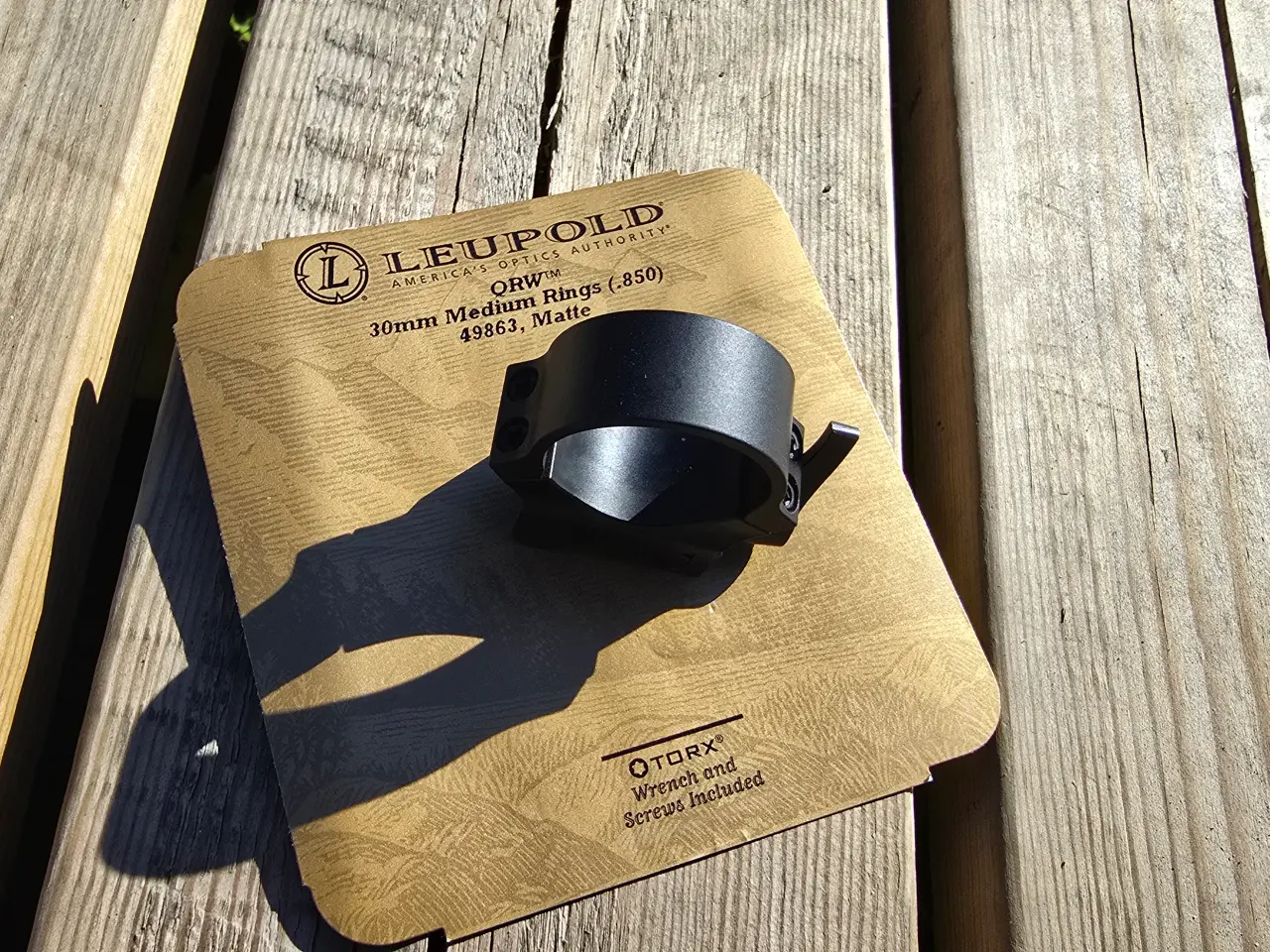 Billede 2 - Leupold QRW 30mm Medium Ring (.850) - 49863, Matte