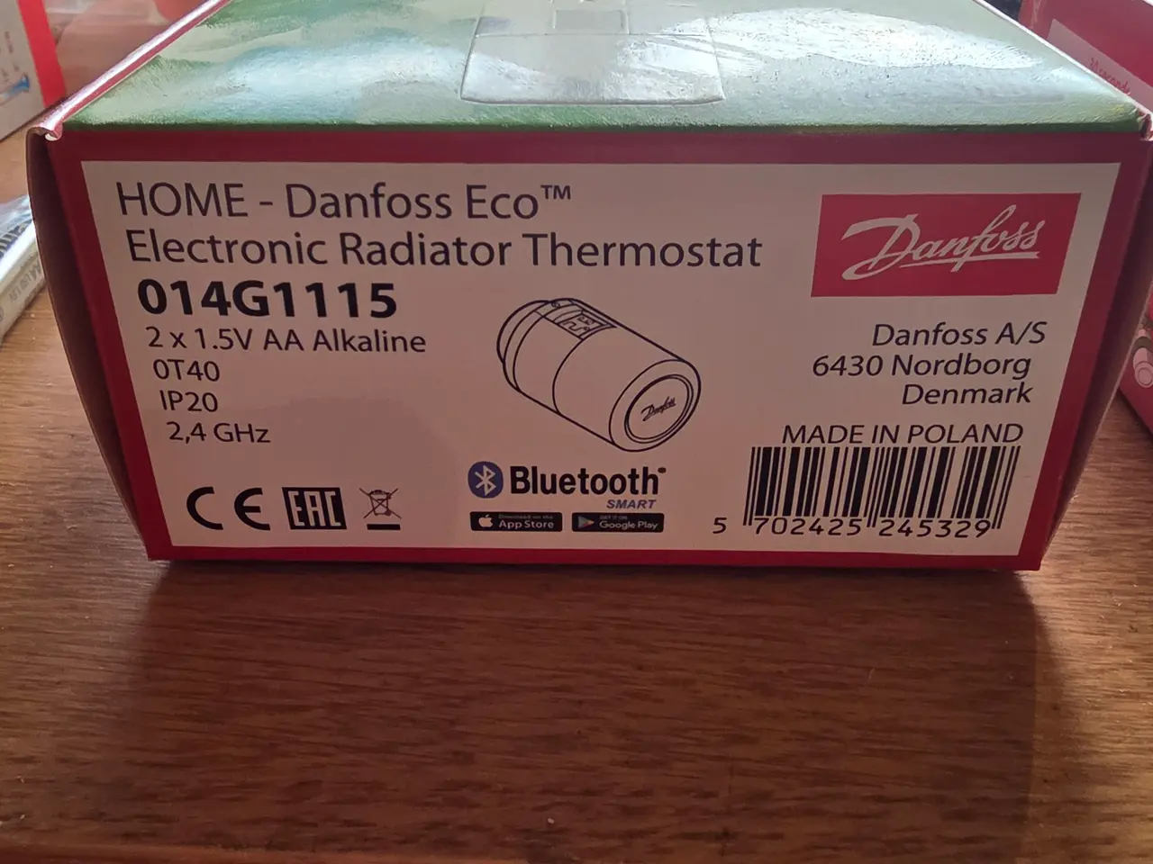 Billede 2 - Danfoss Living Eco elektronisk radiator termostat