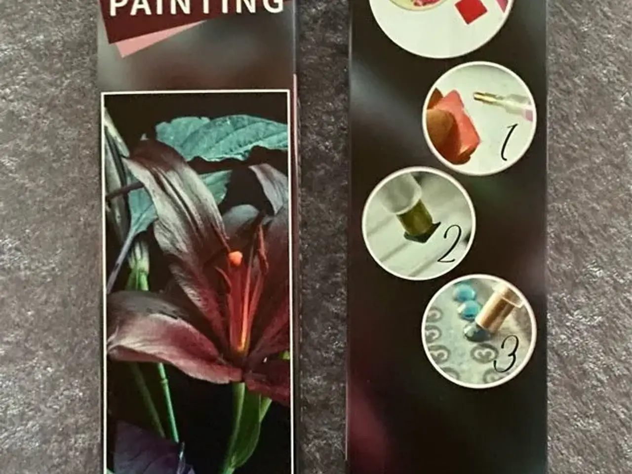 Billede 1 - Diamond painting orkide'