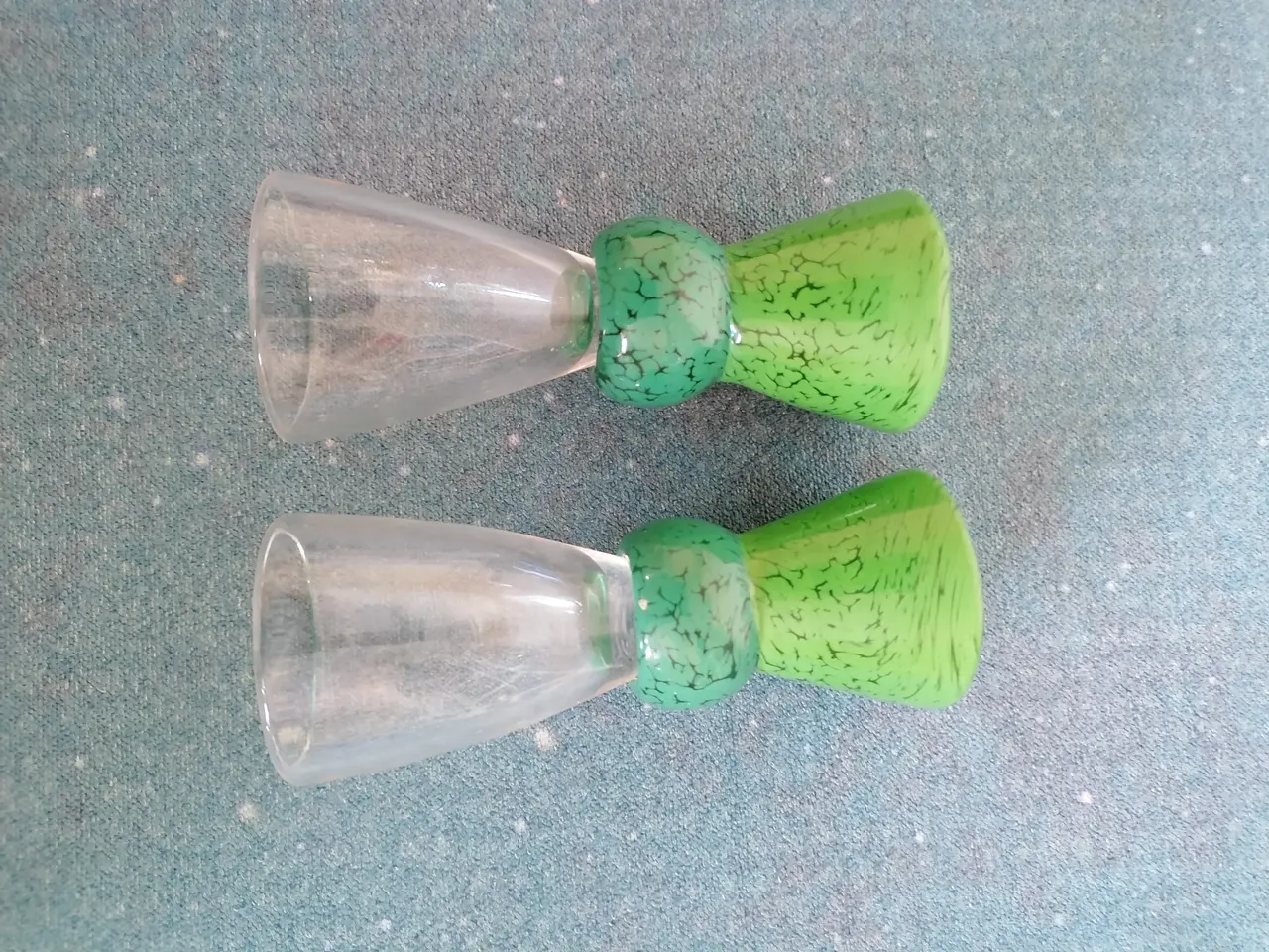 Billede 4 - Smukke Mundblæste Kunst Snapseglas