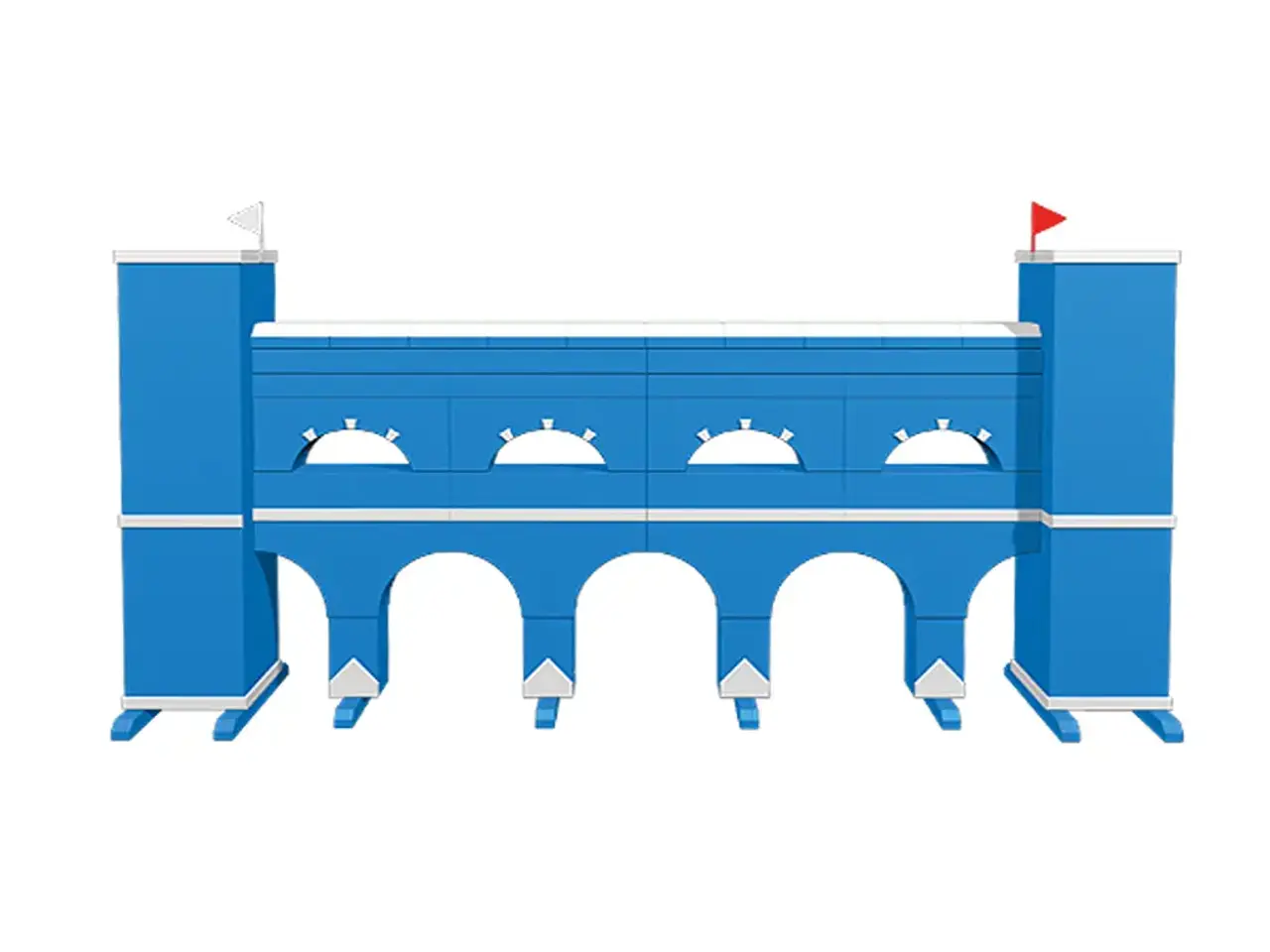 Billede 1 - Mur Viadukt Blå