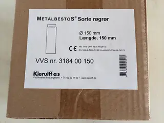 Røgrør 150 mm Ø150 mm. 