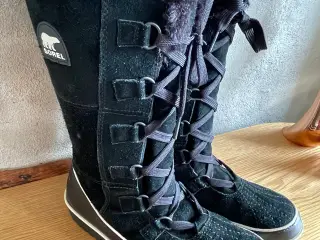 Sorel vinterstøvler i sort, størrelse 39.5