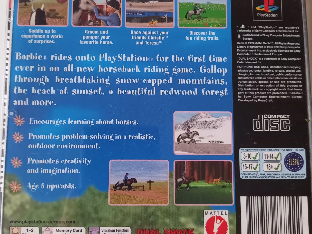 Billede 2 - Barbie Race & Ride PS 1