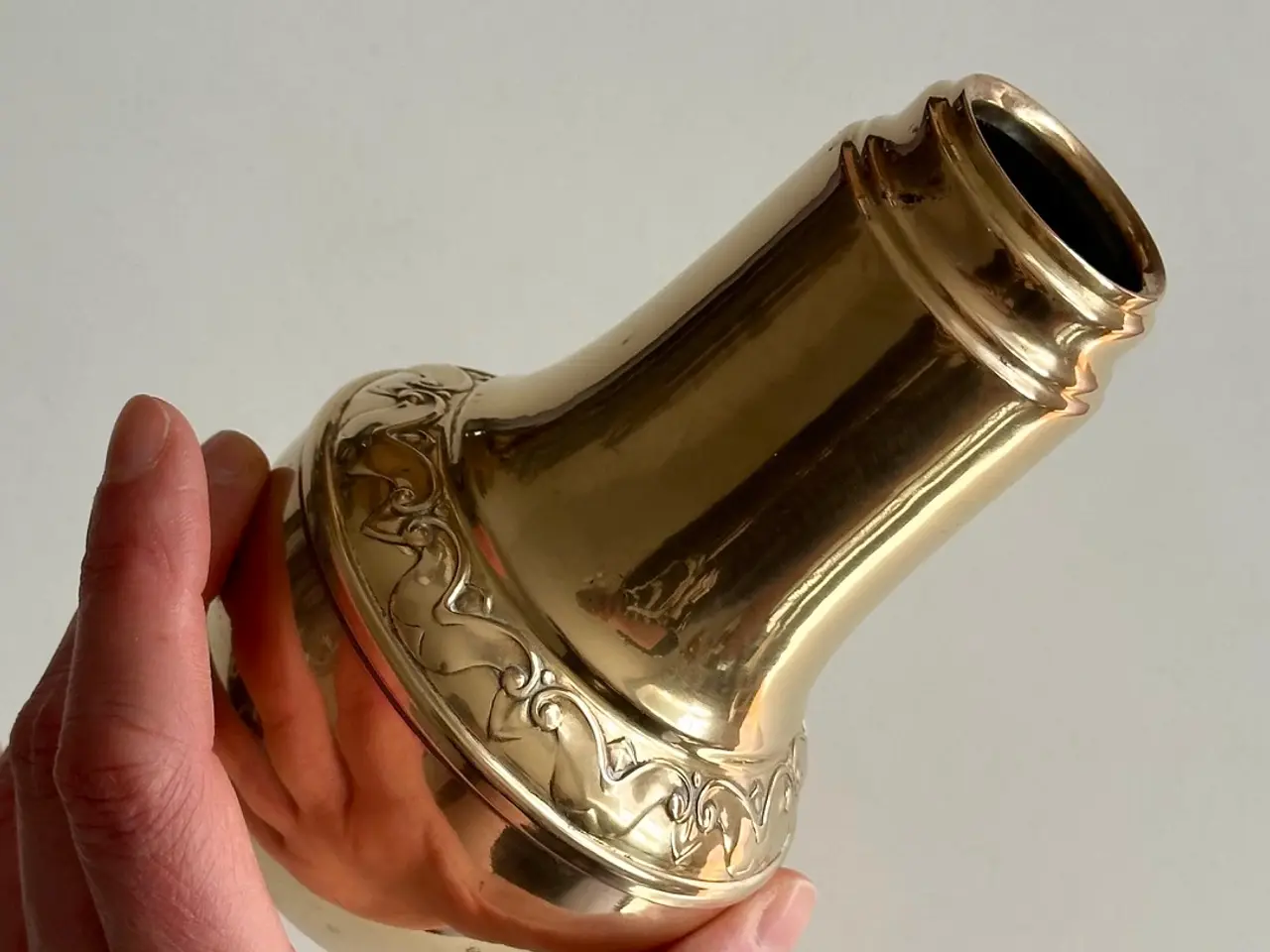 Billede 3 - Messingvase, antik