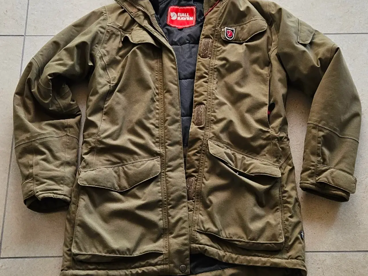 Billede 1 - Fjällräven olivengrøn parka damejakke str. S
