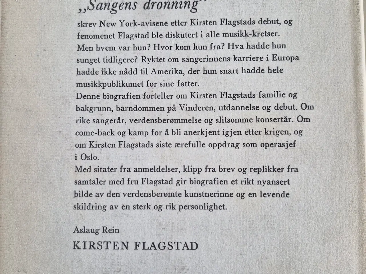 Billede 2 - Biografi: Kirsten Flagstad (1895-1962)