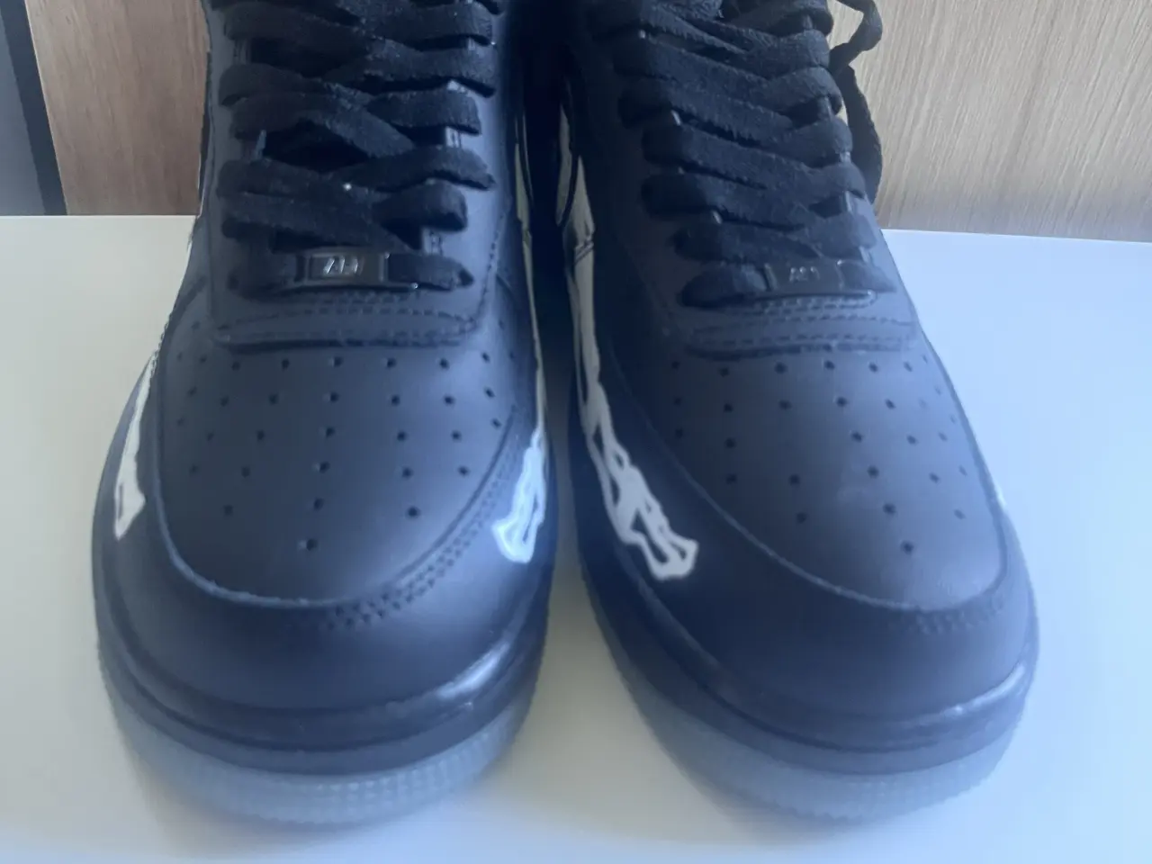 Billede 4 - Nike Air Force 1 Skeleton Black str 43