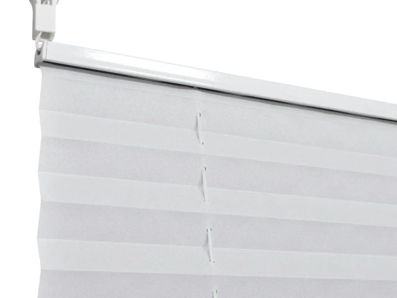 Billede 6 - Plisségardin 80 × 100 cm - hvid, justerbar uden boring