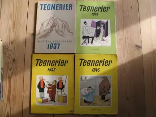 Storm P - Tegnerier, 4 stk.
