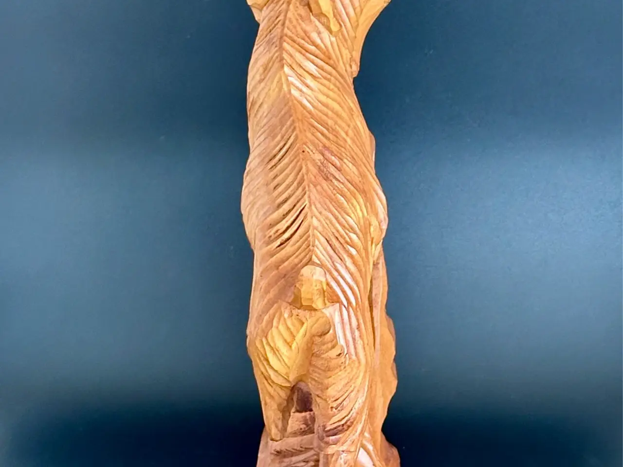Billede 3 - Smuk træfigur af bjergged håndskåret af træ. USSR.