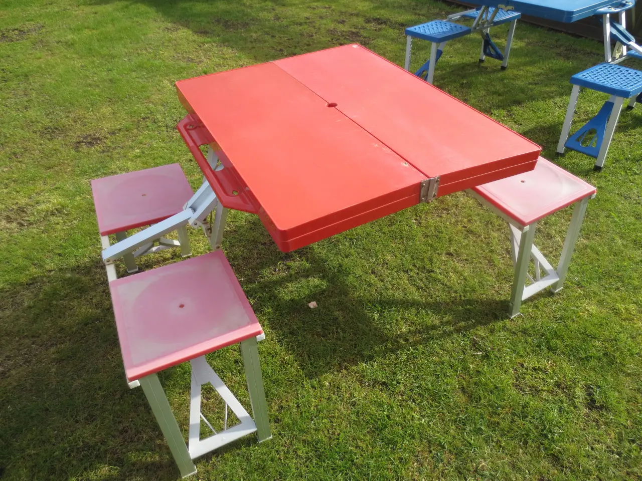 Billede 2 - 1 stk Retro Camping Bord/Bænk sæt