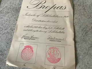 Originalt bropas Lillebæltsbroen 1970