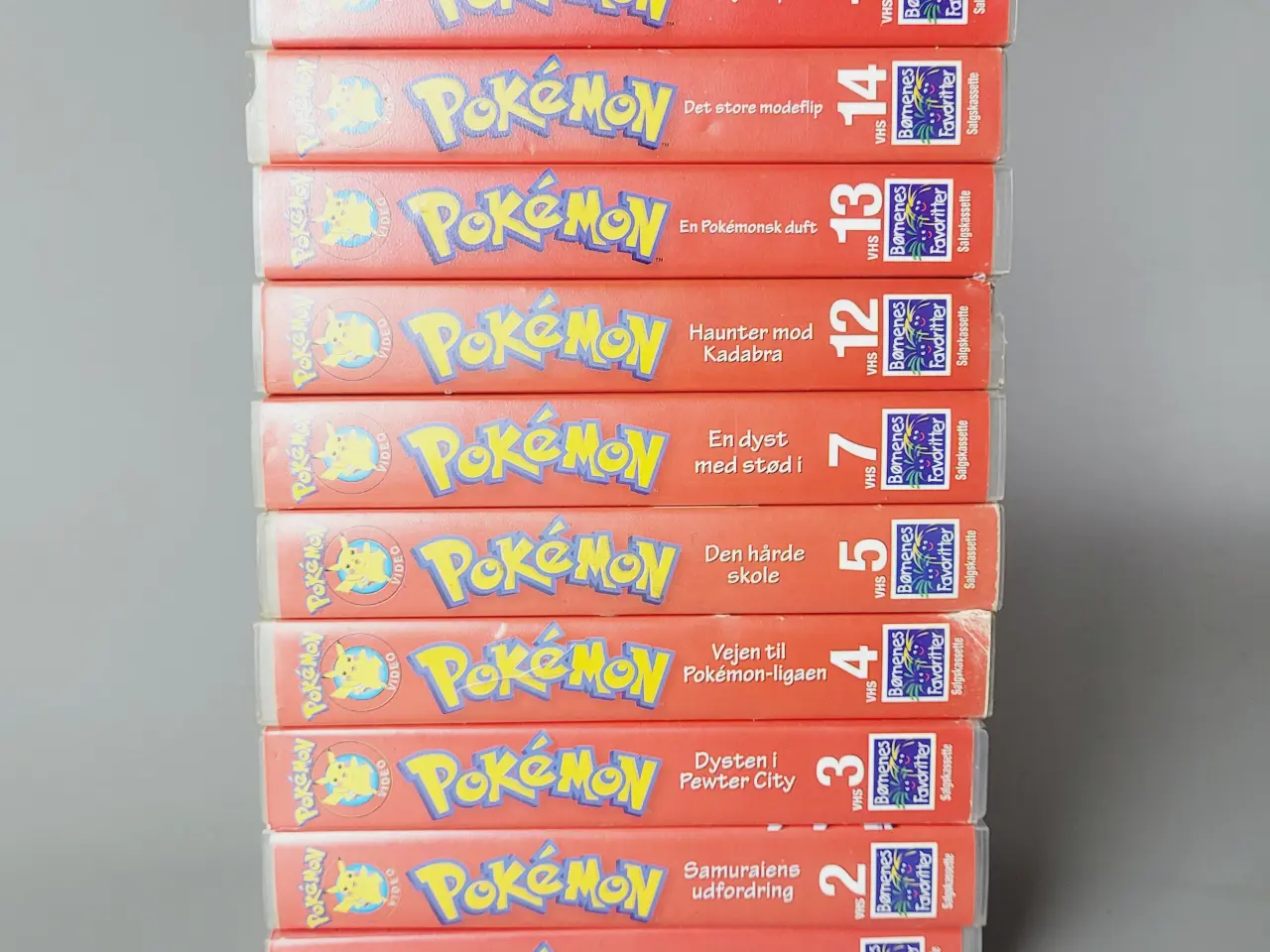 Billede 3 - Samlerobjekt: 10 stk. Sjældne Danske Pokémon VHS