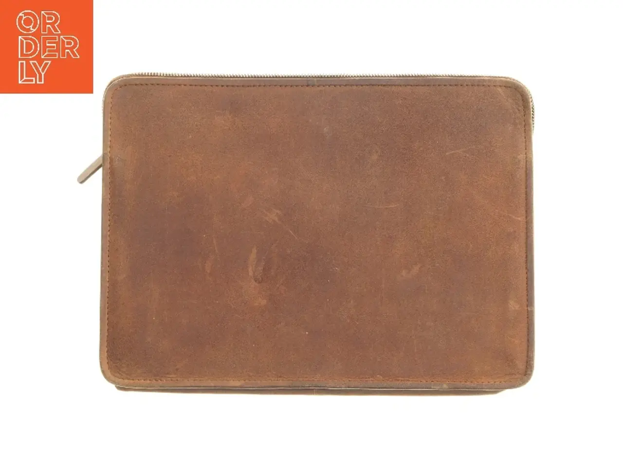 Billede 3 - Læder laptop taske fra Lucleon (str. 35x26 cm)