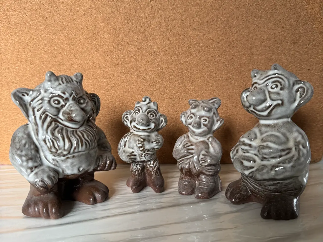 Billede 1 - Krølle-Bølle keramik figurer