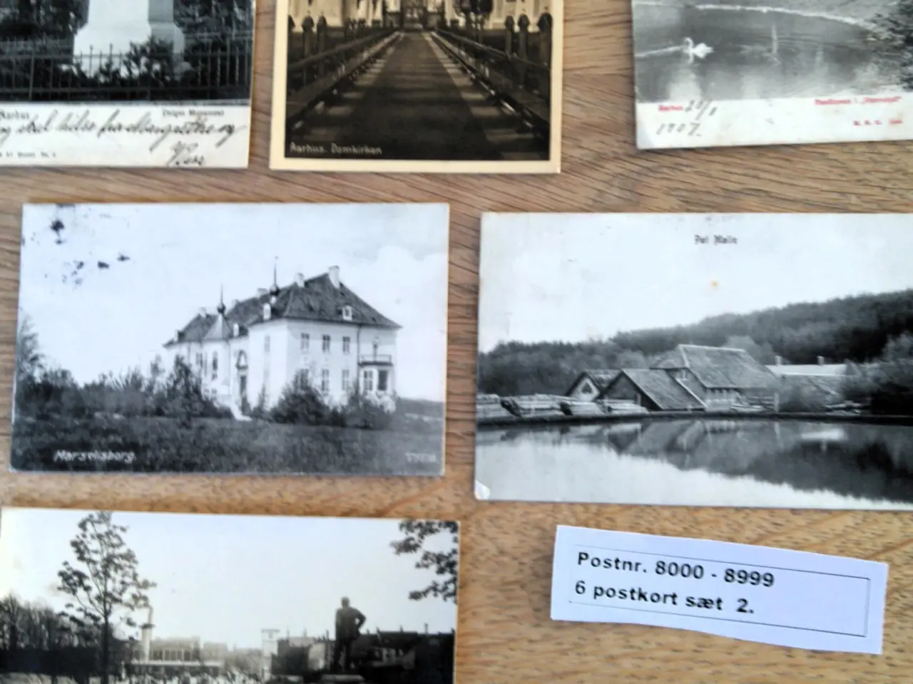 Billede 2 - 54 postkort by & egnskort postområde 8000 – 8990