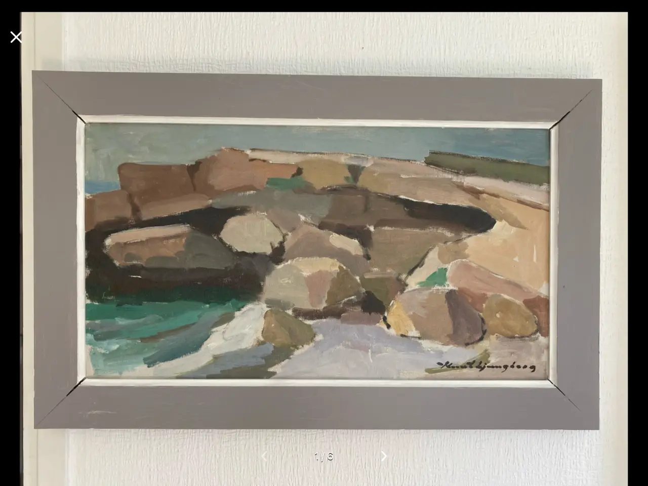 Billede 2 - Maleri Knut Ljungberg sandvig bornholm