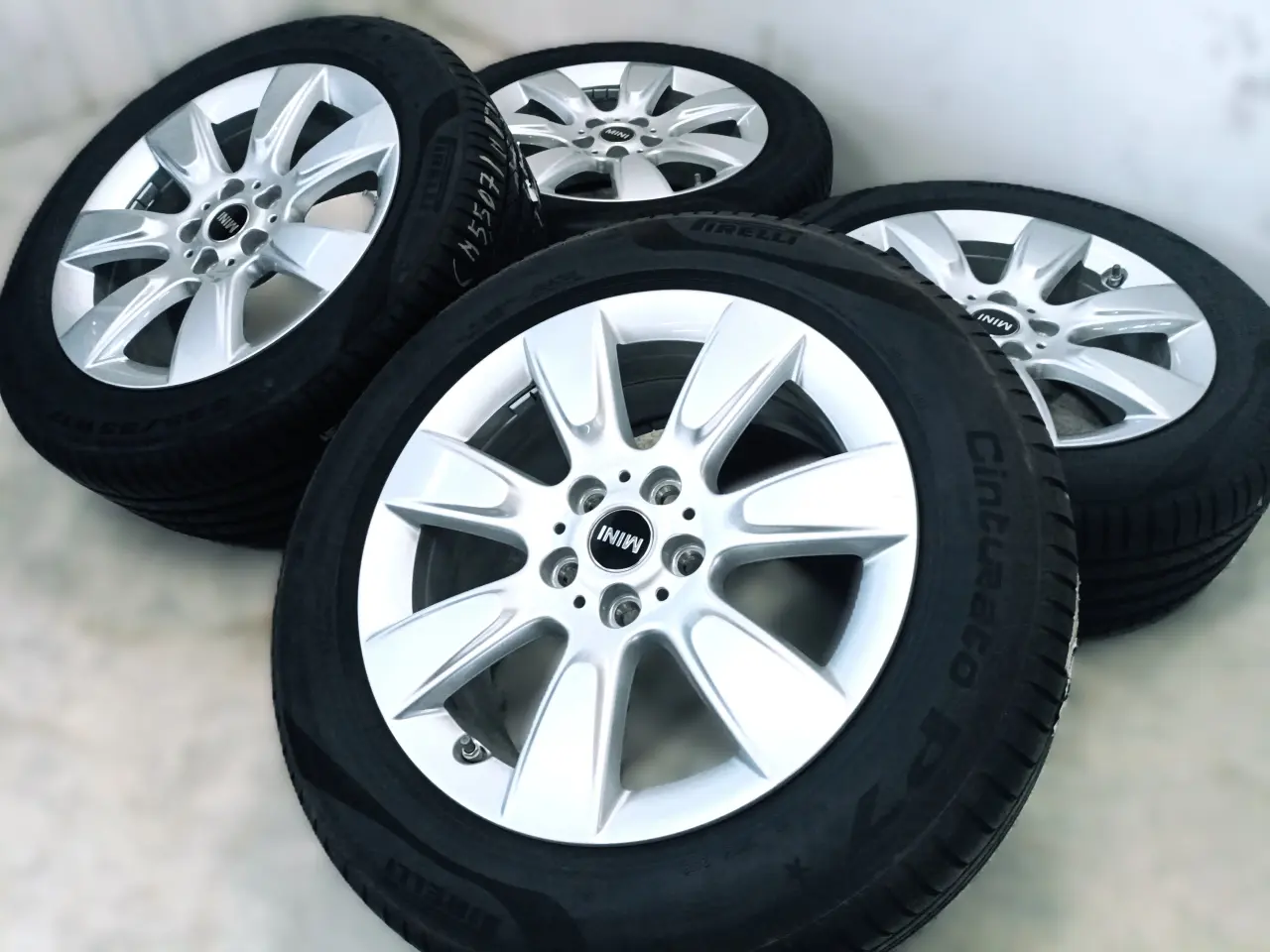 Billede 3 - 5x112 17" ET52 nav 66,6ø MINI sommersæt inkl.TPMS