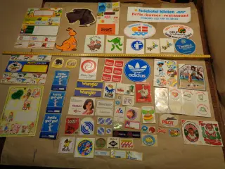 Klistermærker flere hundrede stk. fra 1970-80