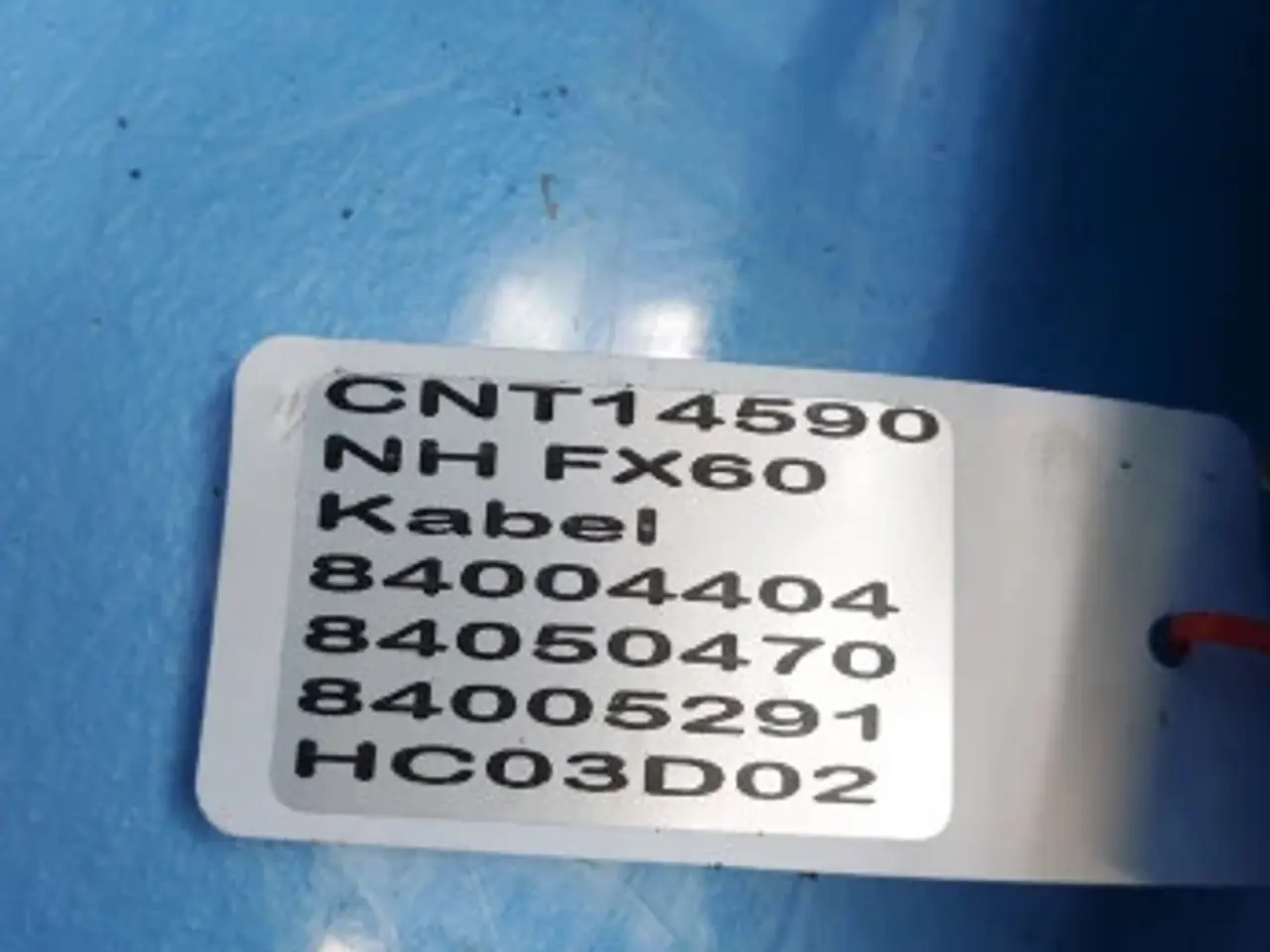 Billede 14 - New Holland FX60 Kabel 84004404