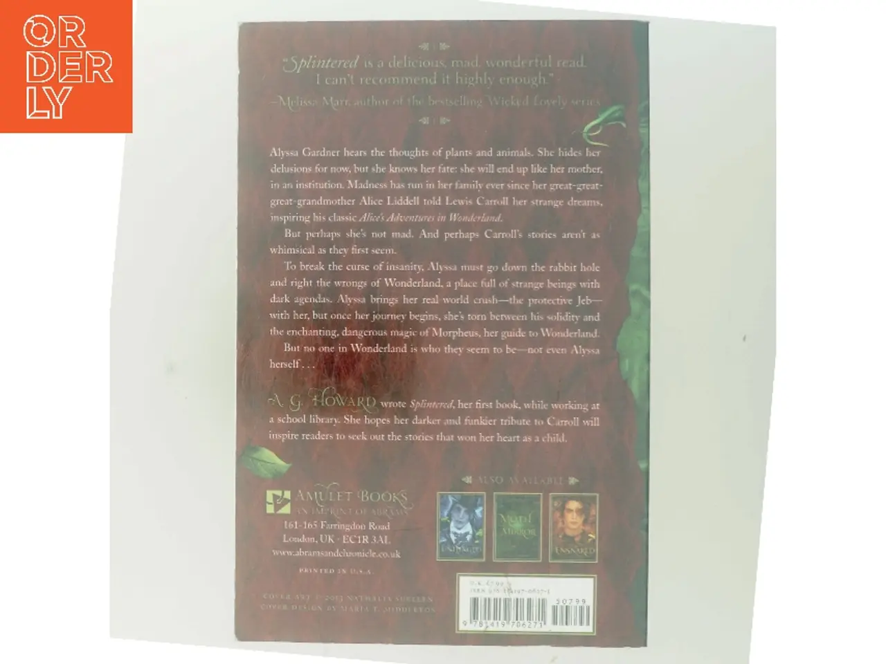 Billede 3 - Splintered af A. G. Howard (Bog)
